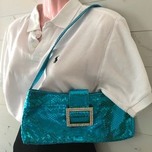Ash & Diamonds Turquoise Purse